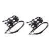 BESPORTBLE 4pcs - Toe Clips with Straps for Road and Mountain Biking Plastic Foot Pedal Straps for Enhanced Safety and Performance view 1
