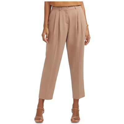 Anne Klein Womens Suit Separate Professional Dress Pants Tan 8