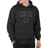 Junk Food Standard Clothing x NFL-Blackout-Pro Football Team Logo Unisex Adult Hooded Fleece Sweatshirt for Men and Women, Black view 1