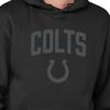 Junk Food Standard Clothing x NFL-Blackout-Pro Football Team Logo Unisex Adult Hooded Fleece Sweatshirt for Men and Women, Black view 3