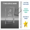 Custom Engraved Trophy | Acrylic Awards Personalized with Engraving | Shining Star | Above and Beyond | Making a Difference | Retirement | Appreciation | Excellence (Retirement Award) view 4