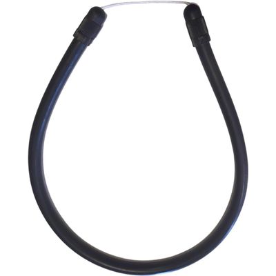 Soflo Spearfishing Speargun Threaded Bands with Wishbone (Optional) - Powerful Latex Shooting Band 14mm Diameter- Replaceable Dyneema, Metal & Stainless-Steel Swivel Wishbone- 18cm / 7 Band (2 Pack)