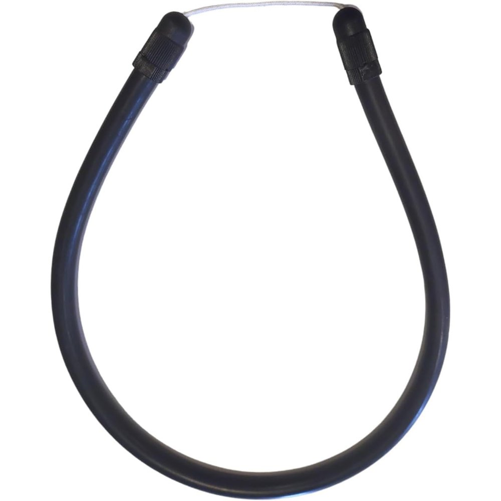 Soflo Spearfishing Speargun Threaded Bands with Wishbone (Optional) - Powerful Latex Shooting Band 14mm Diameter - Replaceable Dyneema, Metal & Stainless-Steel Swivel Wishbone- 51cm / 20 Band