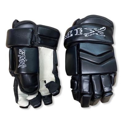 Mix Hockey - MX5 Venom Ice Hockey Gloves (Black Out) (12" (Med))