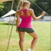 RUNNING GIRL Workout Tank Tops with Built in Bras for Women,Compression Shirt Strappy Back Athletic Yoga Tops (BX2356 Hot Pink.XL) view 4