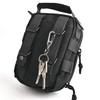15 Set Key Ring Keychain Carabiner Clip 3/4" O-Ring Sring Snap Key Chain Hooks for Flashlight Keys Lanyard (Black) view 3