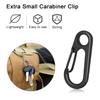 15 Set Key Ring Keychain Carabiner Clip 3/4" O-Ring Sring Snap Key Chain Hooks for Flashlight Keys Lanyard (Black) view 4
