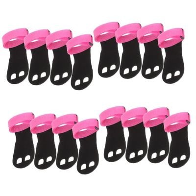 Sosoport 8pairs Weight Training Gloves Palm Pads Sports Wrist Straps Grip Gloves for Fitness for Weight Lifting