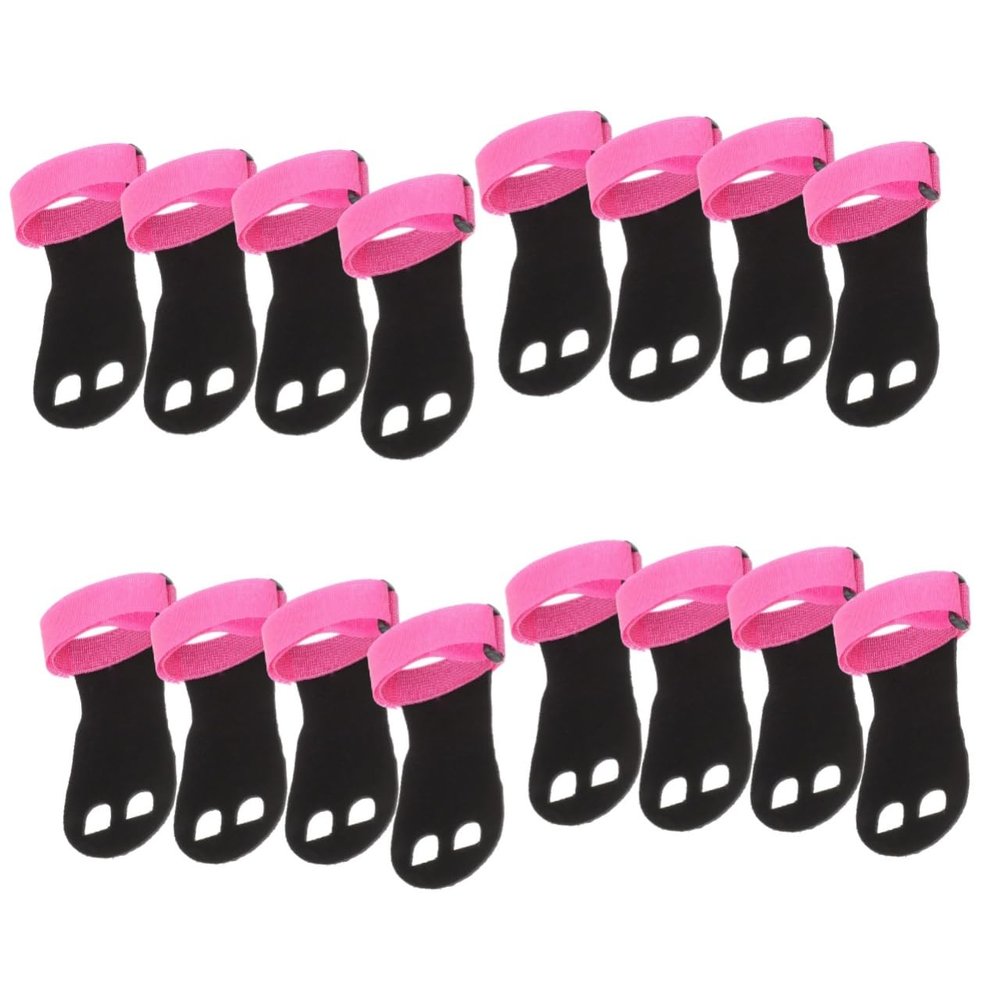 Sosoport 8pairs Weight Training Gloves Palm Pads Sports Wrist Straps Grip Gloves for Fitness for Weight Lifting