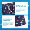 SURF CUZ Boys Swim Trunks Toddler Swim Shorts UPF 50+ Bathing Suit for Boy Swimsuit Mesh Swimwear Quick Dry Beach Board Shorts Navy Space Planet 7 Years view 4