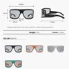 HPIRME Oversized Women Outdoor Sports Sunglasses Shades UV400 Retro Sun Glasses,1,One size view 2