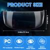 Copkim Straight Cut Hockey Helmet Clear Visor Vented Cut Anti Scratch Hockey Visor Inside Anti Fog Ice Hockey Helmet Shield Installation Clear Hockey Half Shield Visor view 2