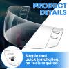 Copkim Straight Cut Hockey Helmet Clear Visor Vented Cut Anti Scratch Hockey Visor Inside Anti Fog Ice Hockey Helmet Shield Installation Clear Hockey Half Shield Visor view 3