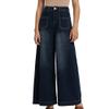 Womens Jeans Trendy Stretch High Waisted Straight Wide Leg Pants Teen Girls Fashion Baggy Casual Denim Pants Trousers view 1