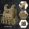Snacam Tactical Vest for Men Molle Airsoft Vest Adult (Coyote Brown) view 2