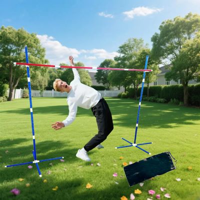 NUOERSAI Limbo Game for Kids and Adults, Indoor/Outdoor Limbo Set Party Games Backyard Carnival Games for Family, Beach Lawn Games Camping Luau Birthday Game with Carry Bag