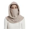 Womens Windproof Balaclava Face Mask Fleece Warm Winter Hood Hat Ski Scarf Men Cold Weather Motorcycle Thermal Neck Gaiter Beige view 2