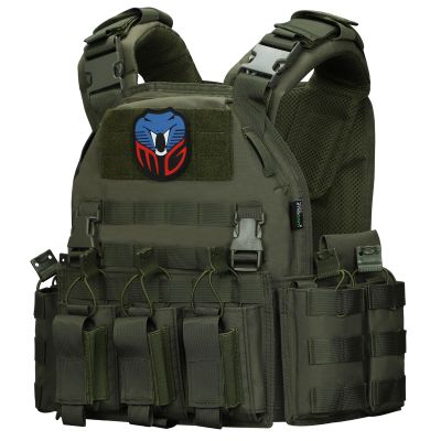 Snacam Tactical Vest for Men Molle Airsoft Vest Adult (Army Green)
