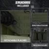 Snacam Tactical Vest for Men Molle Airsoft Vest Adult (Army Green) view 4