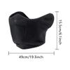 Breathable Winter Balaclava Half Face Mask Ear Warmer Windproof Men Women for Skiing Snowboarding Motorcycling Black view 4
