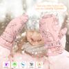 Weradau Fleece Lined Mittens for Baby Boys Girls,Baby Toddler Little Kids Winter Gloves Mittens (4-6 Years Beige) view 2