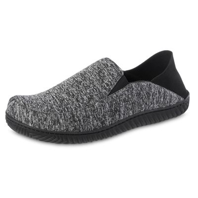 Indoor/Outdoor Sport Knit Closed Back Slippers with Memory Foam Comfort and Heel Support