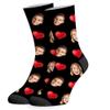 COLORSFORU Custom Socks with Picture, Valentines Day Gifts for Him, Customized Personalized Face Socks Gift for Men view 1