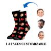 COLORSFORU Custom Socks with Picture, Valentines Day Gifts for Him, Customized Personalized Face Socks Gift for Men view 3