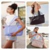 BAGSMART Tote Bag for Women with Zipper, Gym Tote with Compartments, Laptop Work Tote Nurse Dance Yoga Bag for Sport, Travel view 2