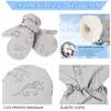Weradau Fleece Lined Mittens for Baby Boys Girls,Baby Toddler Little Kids Winter Gloves Mittens (4-6 Years grey) view 4