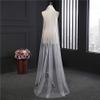 ROSEEDEN one Tier 1 T plain Veil wedding bridal woman long veil soft tulle cut edge veil with metal comb (One Tier Length78 Width59, Ivory) view 3