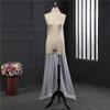 ROSEEDEN one Tier 1 T plain Veil wedding bridal woman long veil soft tulle cut edge veil with metal comb (One Tier Length78 Width59, Ivory) view 4