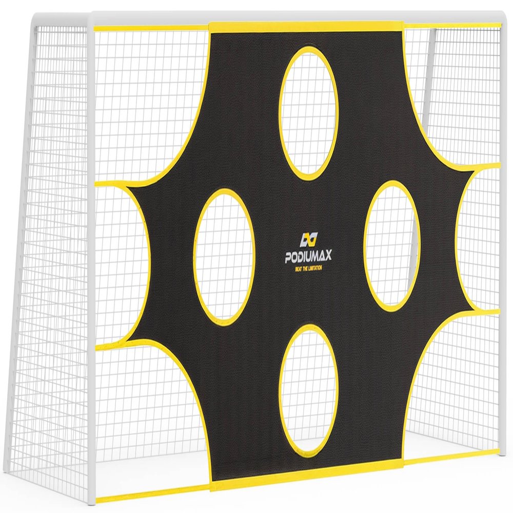 PodiuMax Soccer Goal Target Net with 10 Scoring Zones, Compatible with 12'x6 Soccer Goals