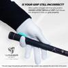 WINNER SPIRIT Miracle Grip Hard Training Golf Glove Consistent Stable Grip with Cabretta Leather (Mens XXL, Left) view 4