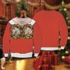 Funny Boobs Unisex Ugly Christmas Jumper Sweater 3D Wreath Printed Graphic Long Sleeve Sweatshirts Set 03 Size 2XL view 2