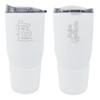 Boelter Brands MLB Etched Logo White Premium Powder Coat Double Wall Stainless Steel 30oz Ultra Travel Tumbler (St Louis Cardinals) view 1