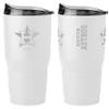 Boelter Brands MLB Etched Logo White Premium Powder Coat Double Wall Stainless Steel 30oz Ultra Travel Tumbler (Houston Astros) view 1