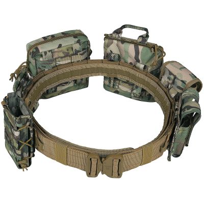 Tactical Battle Belt with Pouches Accessories Law Enforcement Duty Belts Combat Belt Military Utility Police Belt 8ps