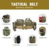 Tactical Battle Belt with Pouches Accessories Law Enforcement Duty Belts Combat Belt Military Utility Police Belt 8ps view 2