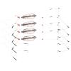 Aramox Bait Cage Lure Feeder 4Pcs Copper Spring Basket with Hooks Fishing Accessories view 4