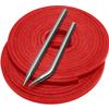 Aeesio Softball Baseball Glove Lace, Mitt Lace Repair Kit Includes 2 Leather Laces and Lacing Needle for Catcher's Glove (Red) view 1