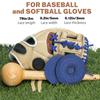 Aeesio Softball Baseball Glove Lace, Mitt Lace Repair Kit Includes 2 Leather Laces and Lacing Needle for Catcher's Glove (Blue) view 4
