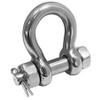 YANYUCB Bow Shackle, Heavy Duty D Ring Shackle, Marine Grade 316 Stainless Steel Boat Anchor Kit Screw Shackle with Cotter Pin(1/2 inch 4 Pack) view 2