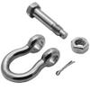 YANYUCB Bow Shackle, Heavy Duty D Ring Shackle, Marine Grade 316 Stainless Steel Boat Anchor Kit Screw Shackle with Cotter Pin(1/2 inch 4 Pack) view 4