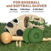 Aeesio Softball Baseball Glove Lace, Mitt Lace Repair Kit Includes 2 Leather Laces and Lacing Needle for Catcher's Glove (Green) view 4