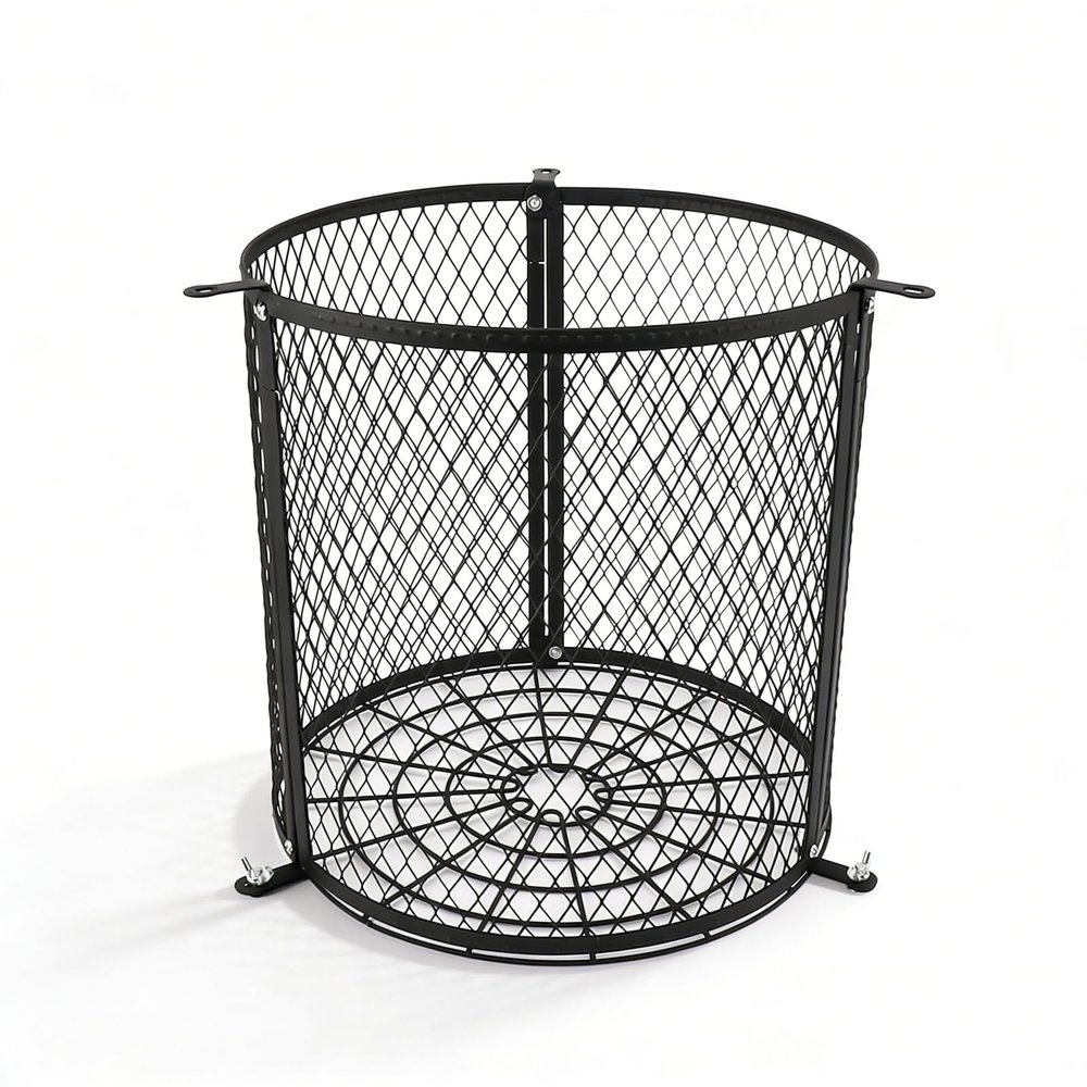 Dpofirs Deer Feeder Varmint Guard, 12.2x11.8 in, Weatherproof Protective Cage for Tripod Feeder