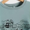 ESIKAH Love Books Sweatshirt Reading Sweatshirt Heart Graphic Book Worm Shirts Women Crewneck Pullover Tops Book Lover Gifts Gray, Large view 3