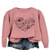 ESIKAH Love Books Sweatshirt Reading Sweatshirt Heart Graphic Book Worm Shirts Women Crewneck Pullover Tops Book Lover Gifts Rose view 2