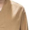 Men's Casual Linen Henley Shirts Long Sleeve Regular Fit Tops Lightweight Chinese Vintage T-Shirt (Medium,Khaki) view 3