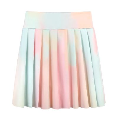 SPFAS Girls Pleated Tennis Skirt with Pockets Shorts Girl's Athletic Golf Skirt for Running School Cheerleading 4-15 Years